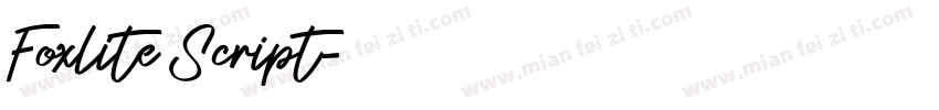 Foxlite Script字体转换